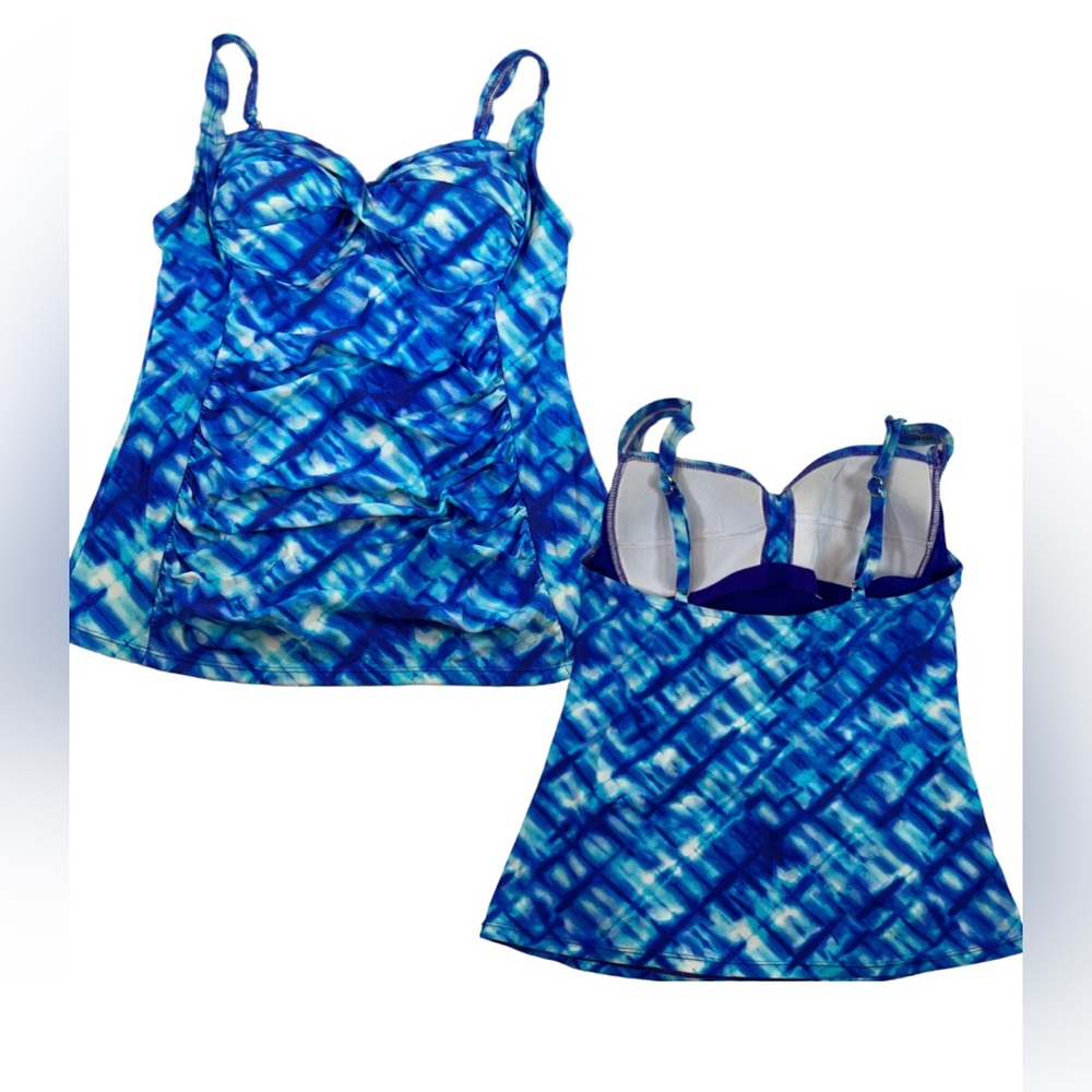 SoftSurroundings TANKINI TOP XL Bra lined NWOT